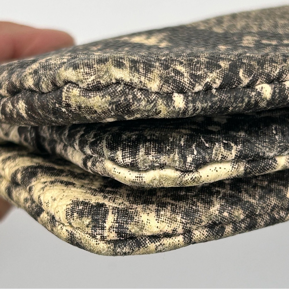 DKNY Large Leather Wristlet
Wallet Black and Cream Snake Print - Picture 7 of 16